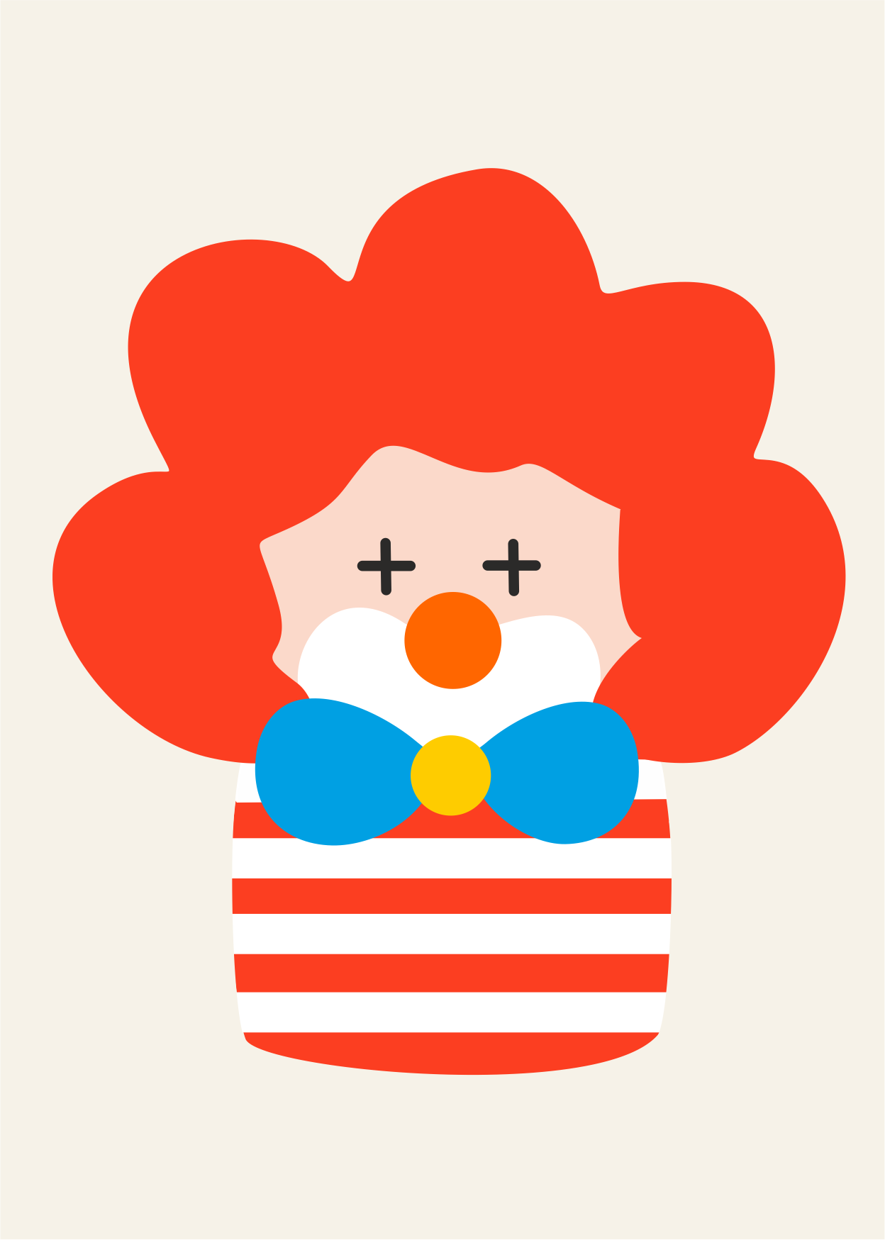 Karnevals Clown Karte
